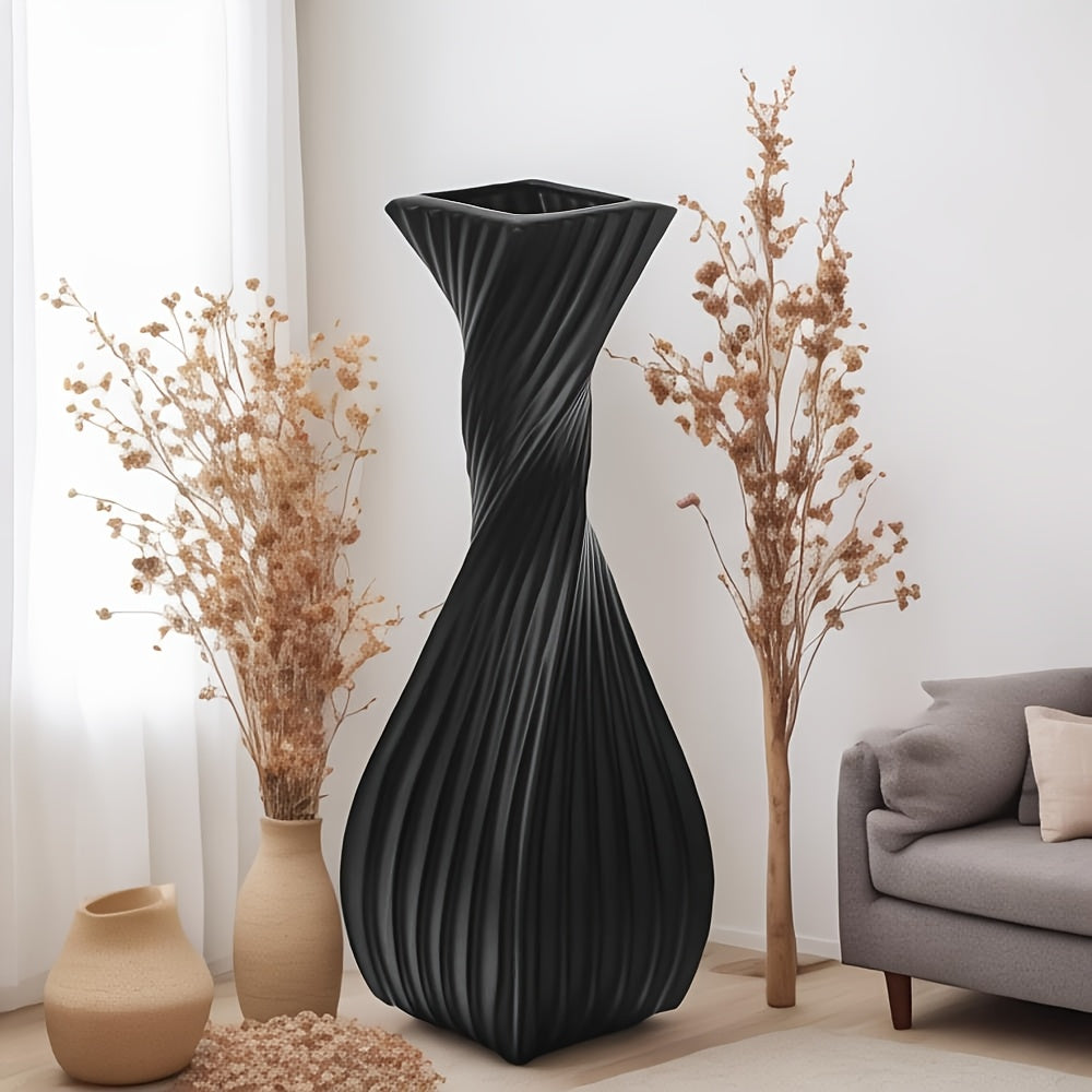 Elegant Black Ceramic Vase
