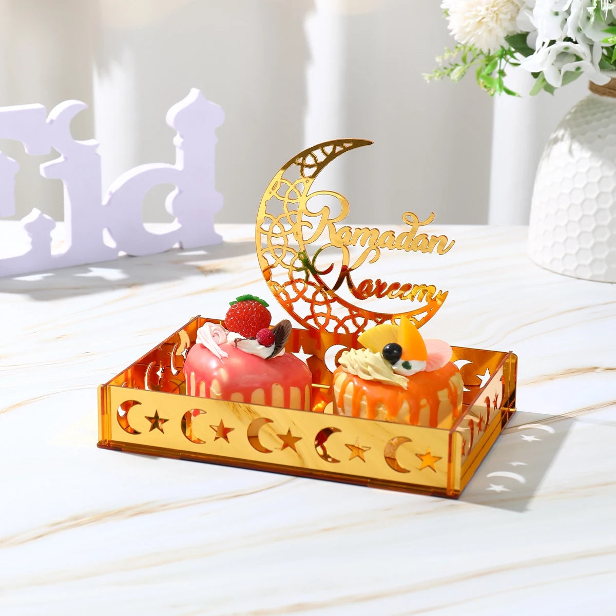 Ramadan Tray Table Centerpieces Plate