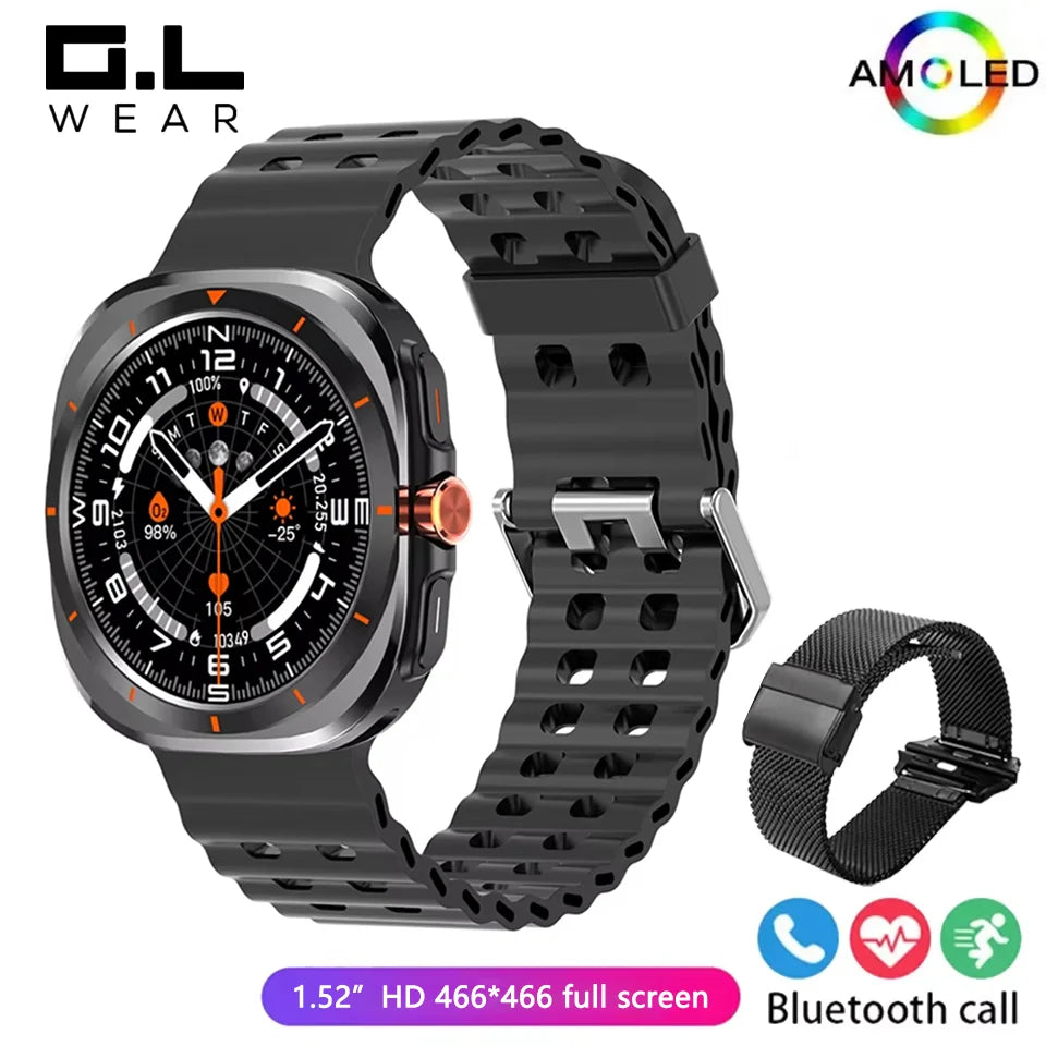 G.L Wear Smartwatch for Men Heart Rate Monitoring Calling Fitness Tracking Pedometer Men's Smartwatch