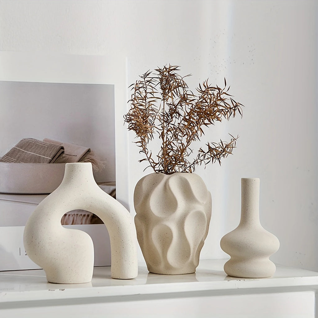 Bohemian Ceramic Vase Set