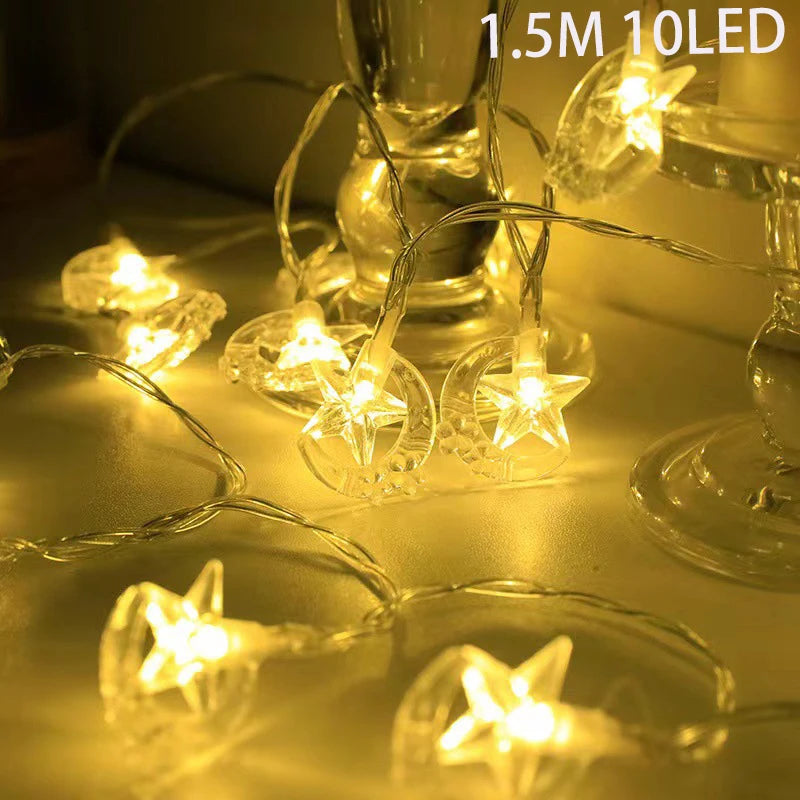 EID Mubarak Moon Star LED