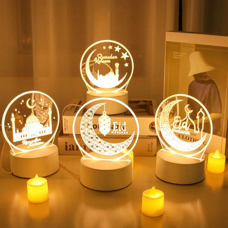 Eid Mubarak 3D Led Lamp