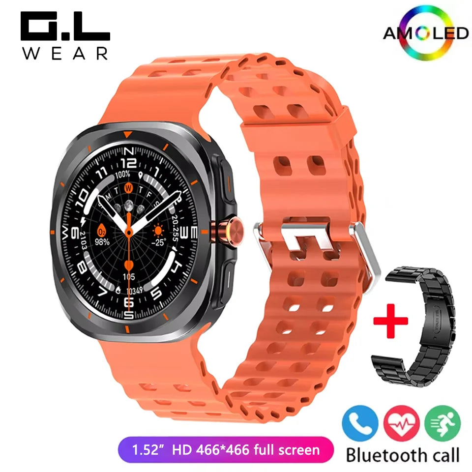 G.L Wear Smartwatch for Men Heart Rate Monitoring Calling Fitness Tracking Pedometer Men's Smartwatch