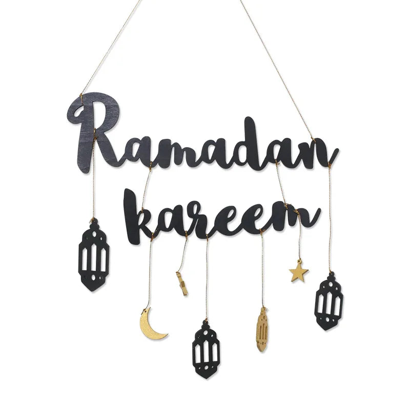 Ramadan Kareem Hanging Wooden Sign