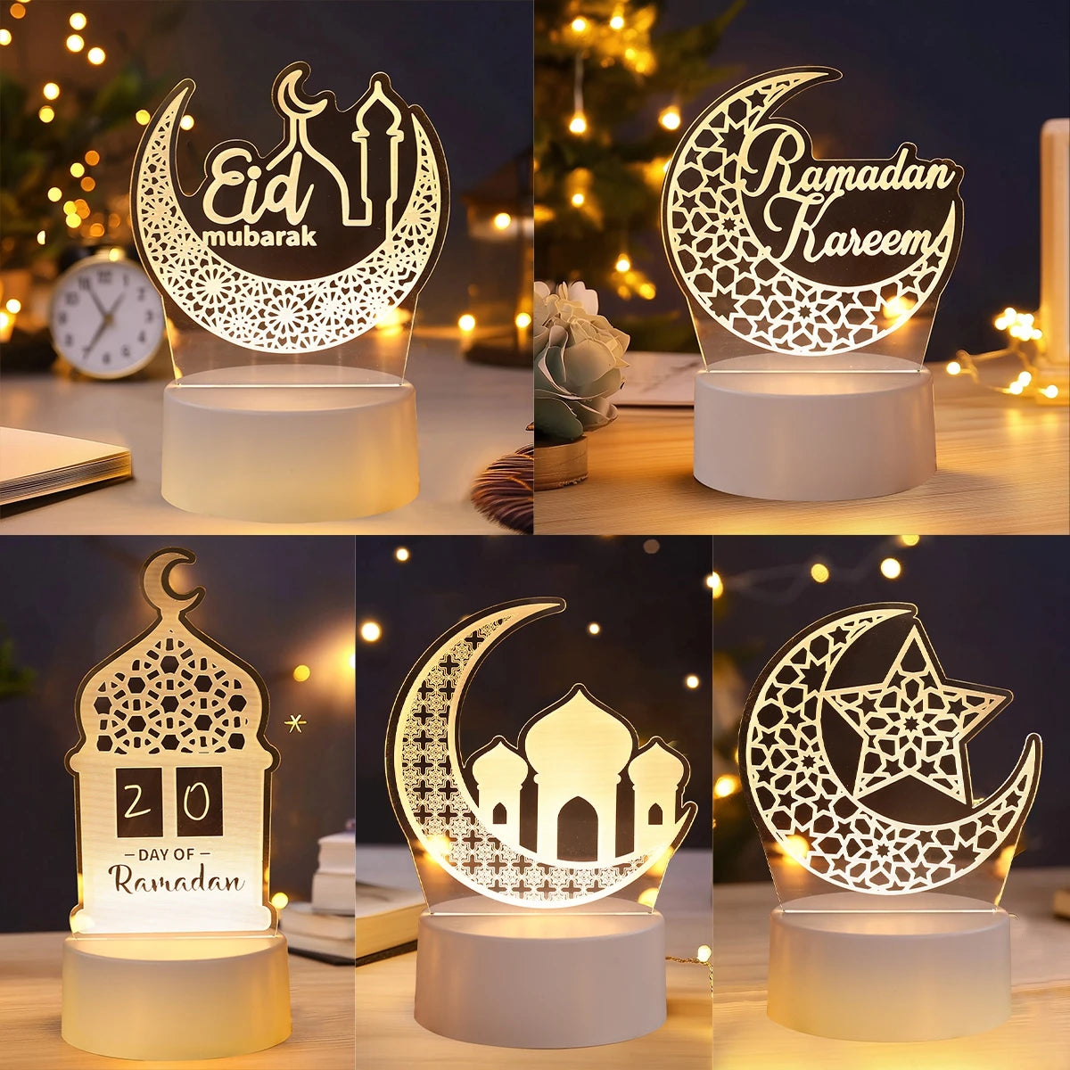 Eid Mubarak 3D Led Lamp