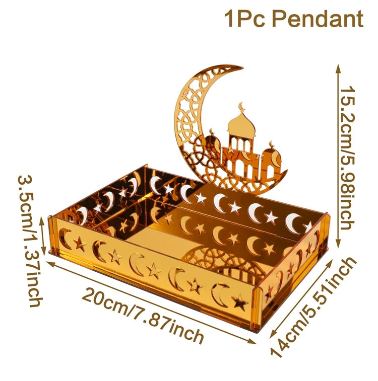 Ramadan Tray Table Centerpieces Plate