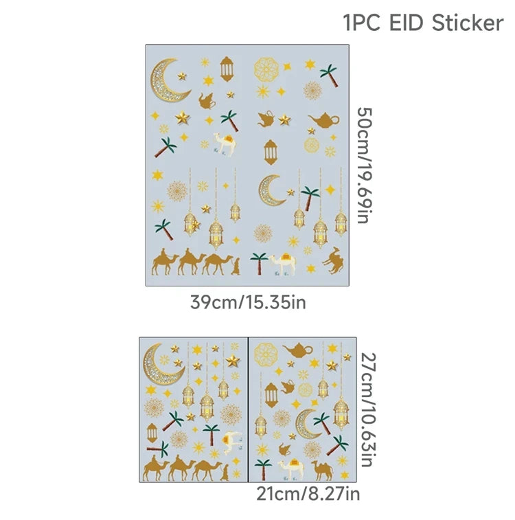 Eid, Ramadan Window Stickers  Decoration