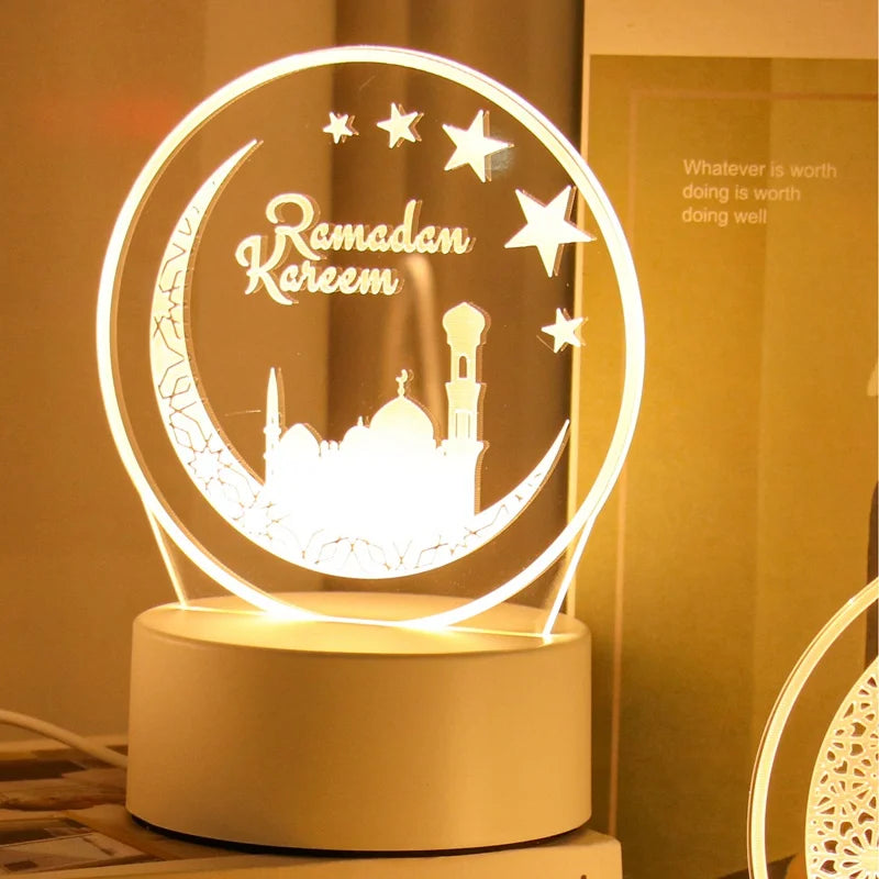 Eid Mubarak 3D Led Lamp