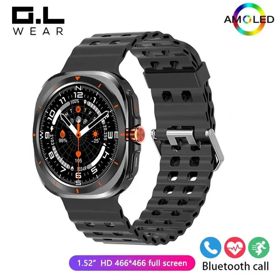 G.L Wear Smartwatch for Men Heart Rate Monitoring Calling Fitness Tracking Pedometer Men's Smartwatch