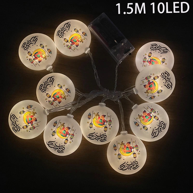 EID Mubarak Moon Star LED