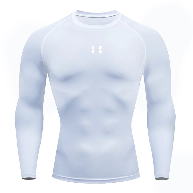 Men Running Compression T-shirt - Long sleeves