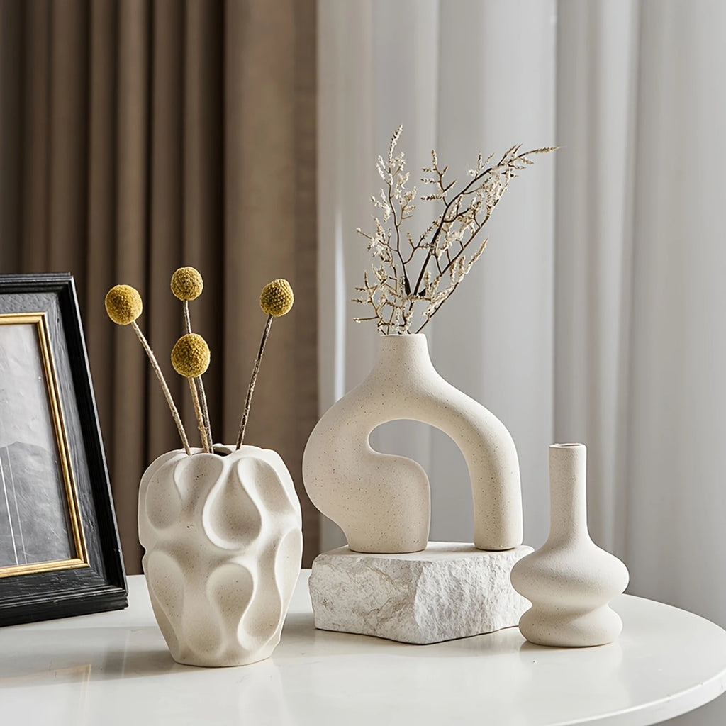 Bohemian Ceramic Vase Set