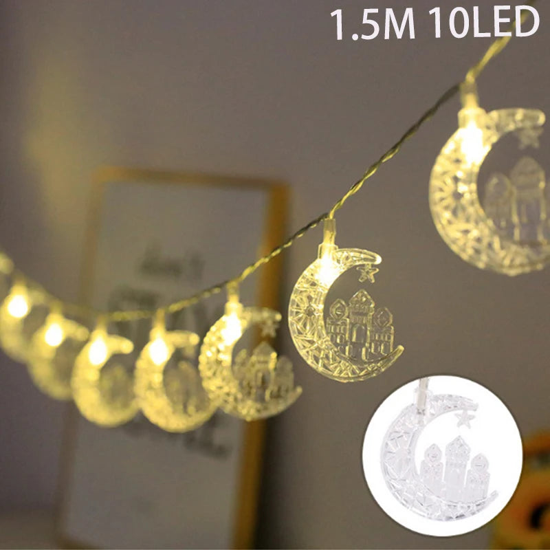 EID Mubarak Moon Star LED