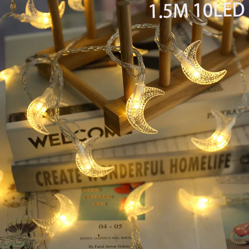 EID Mubarak Moon Star LED