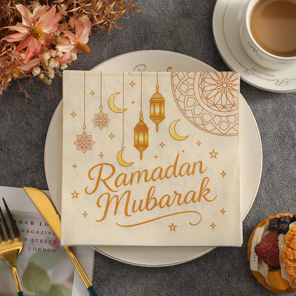 20 Colorful Moon-Patterned Napkins