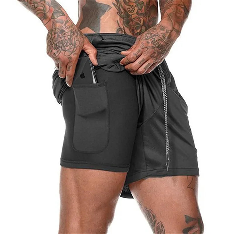 Men's Sports Shorts 2 In 1