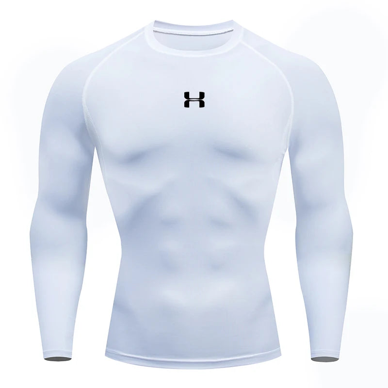 Men Running Compression T-shirt - Long sleeves