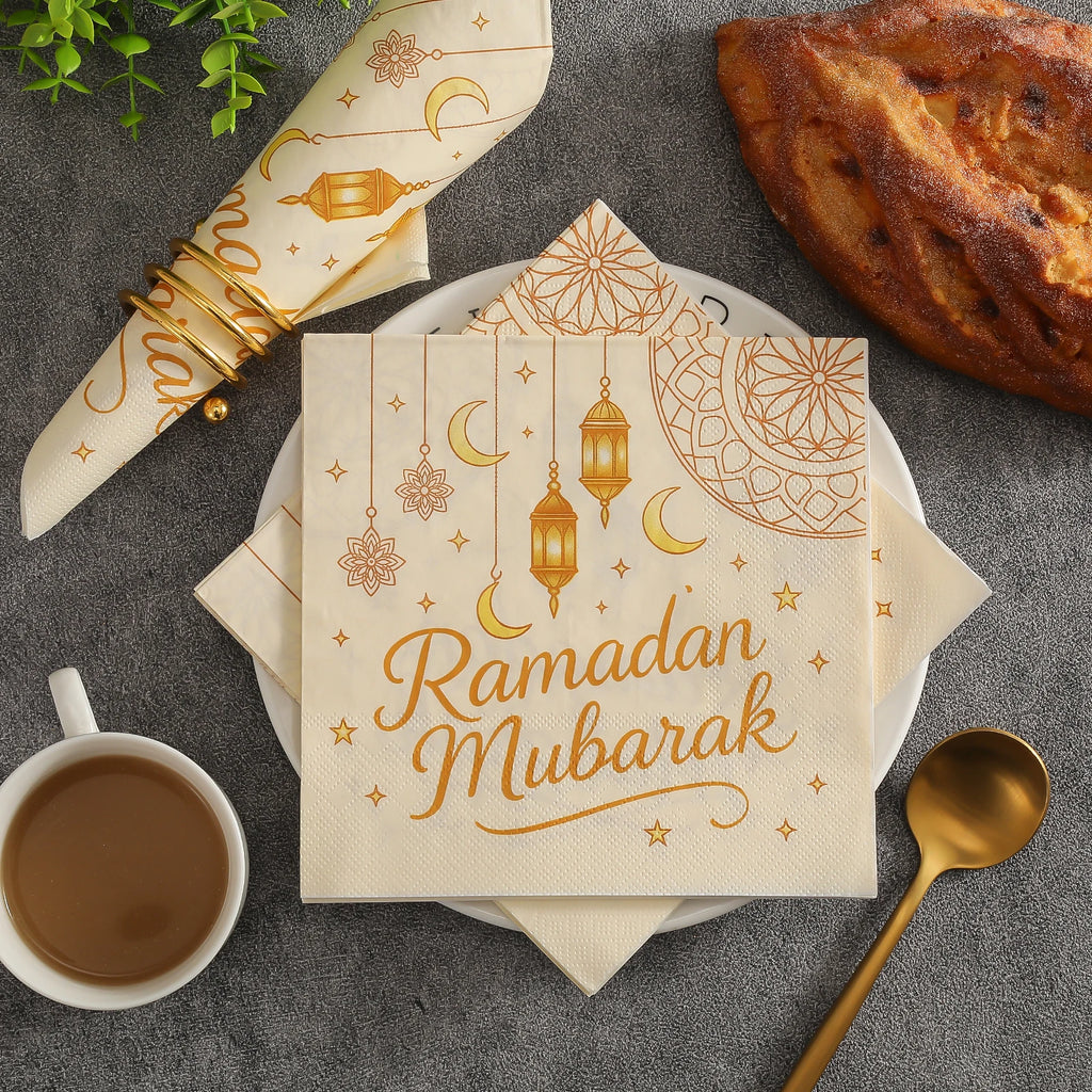 20 Colorful Moon-Patterned Napkins