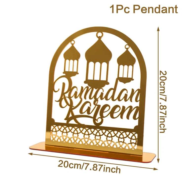 Ramadan Tray Table Centerpieces Plate