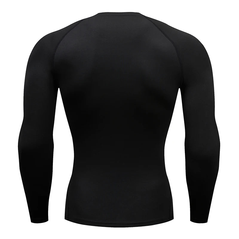 Men Running Compression T-shirt - Long sleeves