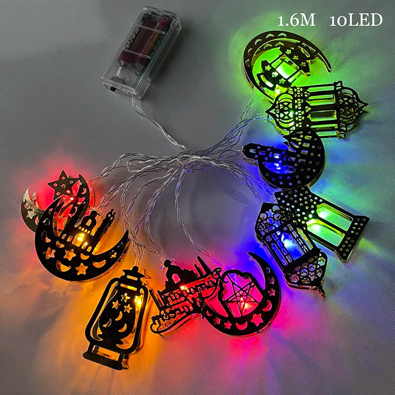 EID Mubarak Moon Star LED