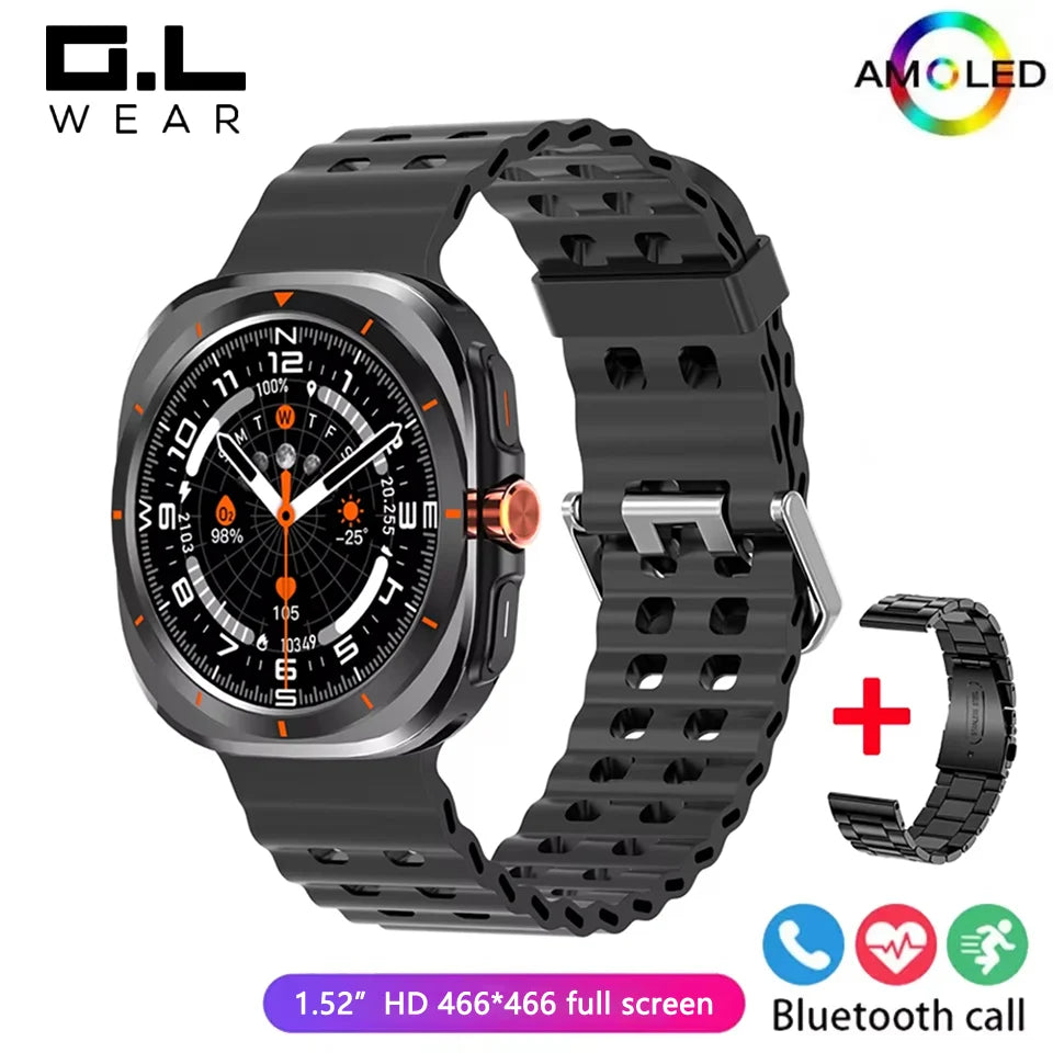 G.L Wear Smartwatch for Men Heart Rate Monitoring Calling Fitness Tracking Pedometer Men's Smartwatch