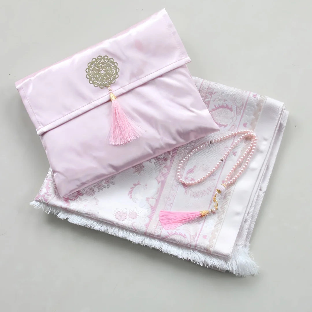 Muslim Prayer Rug and Beads