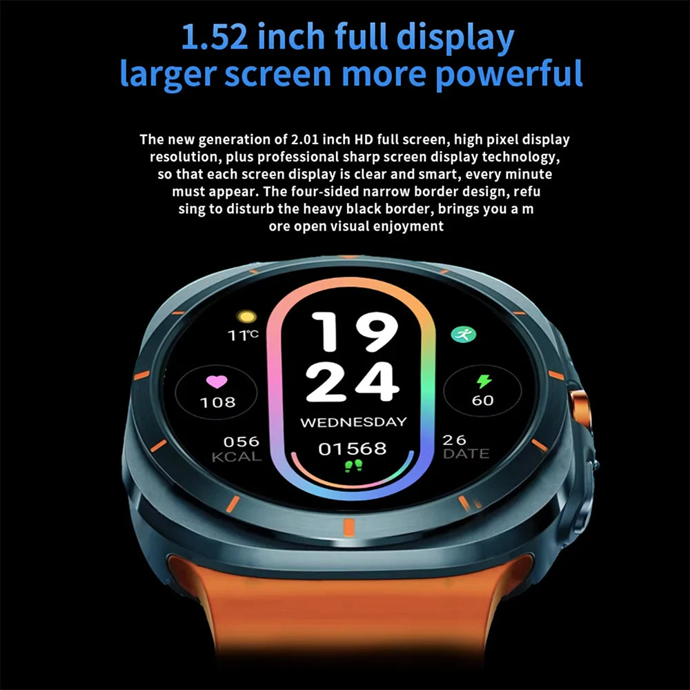 G.L Wear Smartwatch for Men Heart Rate Monitoring Calling Fitness Tracking Pedometer Men's Smartwatch