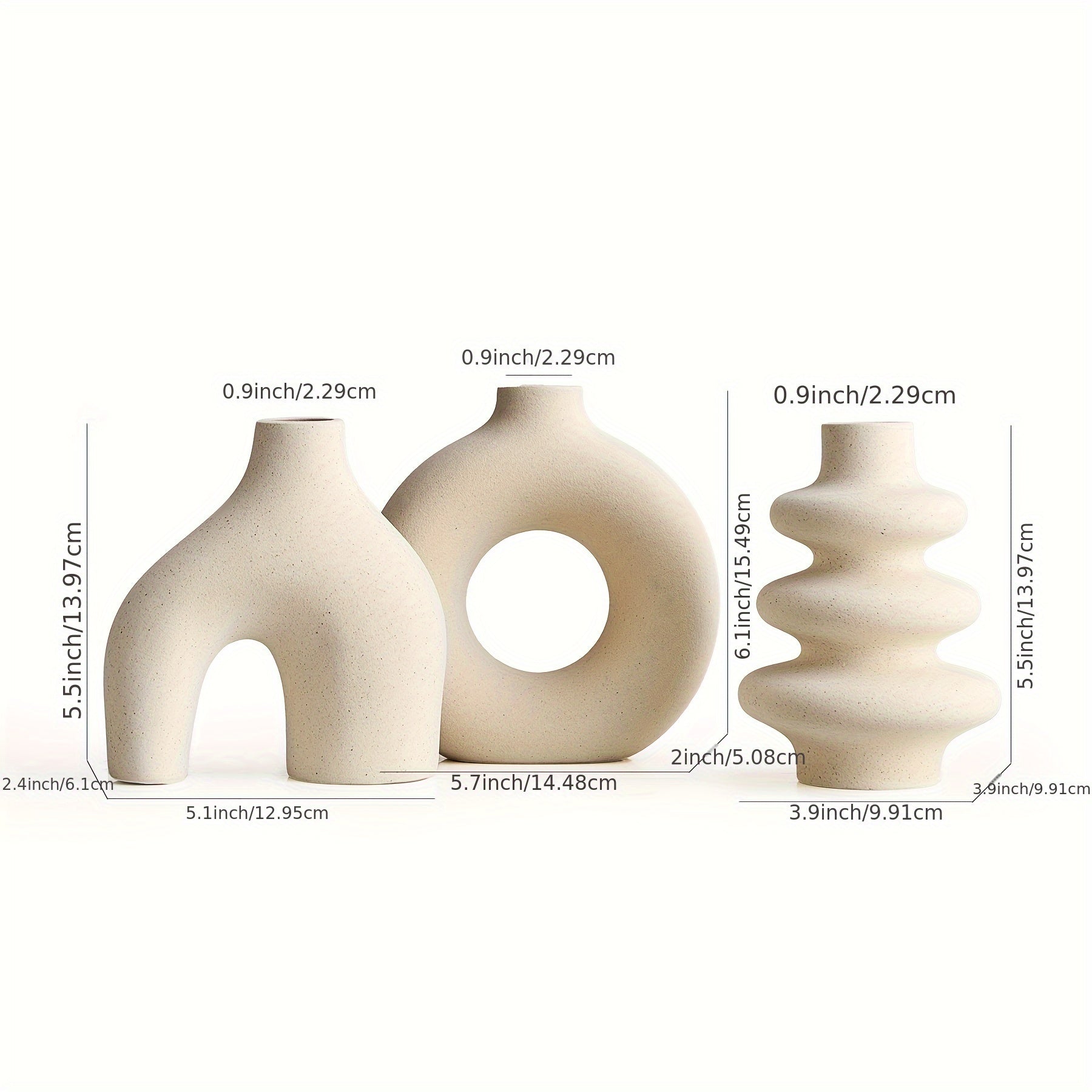 Contemporary Ceramic Vase Set